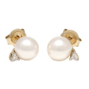 Pendientes de oro y perlas