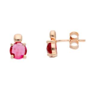 Pendientes de oro rosa