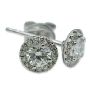 Pendientes de diamantes