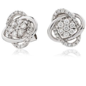 Pendientes de diamantes